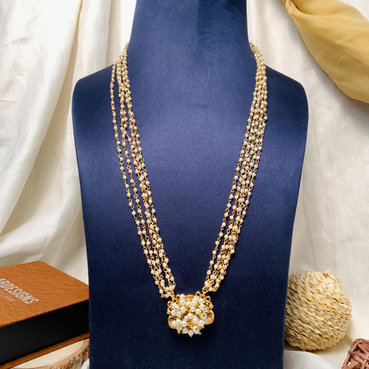 Finely Crafted Jaypore Gold Plated Pearl Mala
