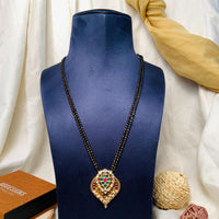 Thumbnail for Traditional Jaypore Multicolour Gold Plated Paan Mangalsutra