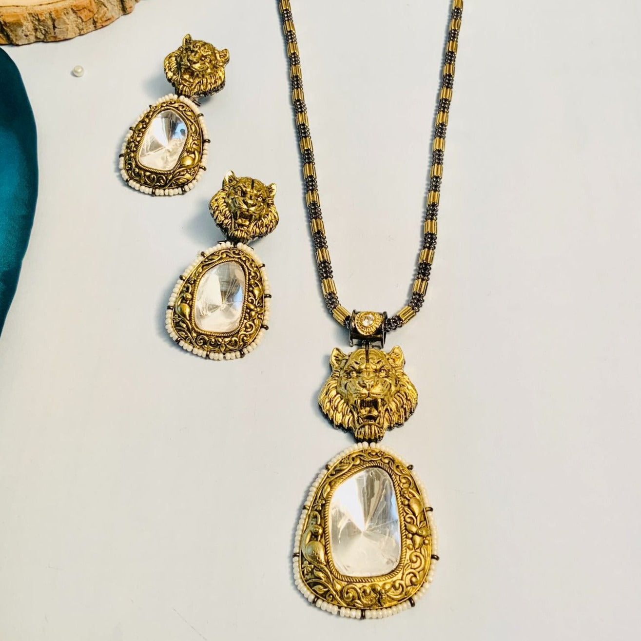 Classic High Quality Polki Necklace - Abdesignsjewellery