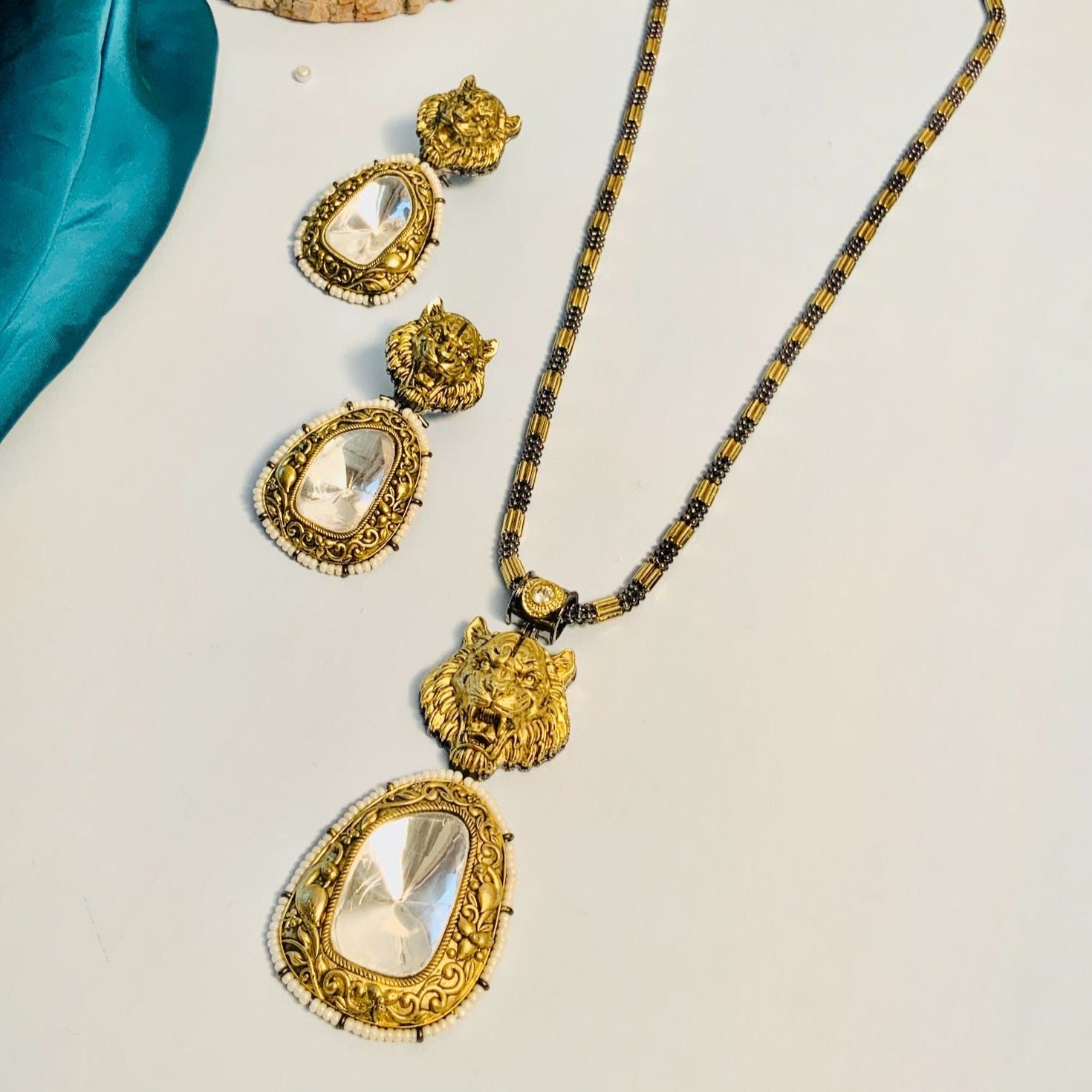 Classic High Quality Polki Necklace - Abdesignsjewellery