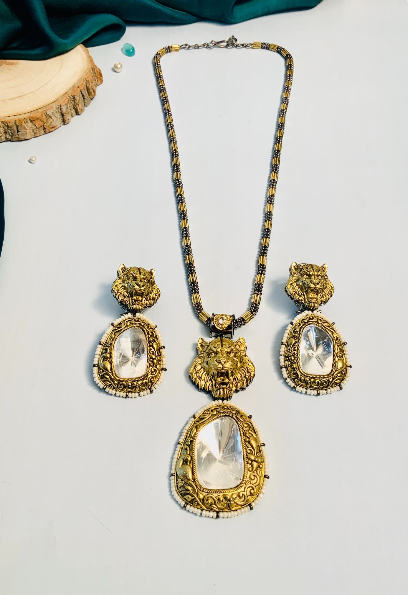 Classic High Quality Polki Necklace - Abdesignsjewellery