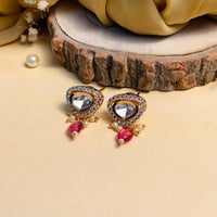 Thumbnail for Minimal Unique Shape Polki Diamond Earring