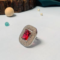Thumbnail for Silver Plated Cz Ring