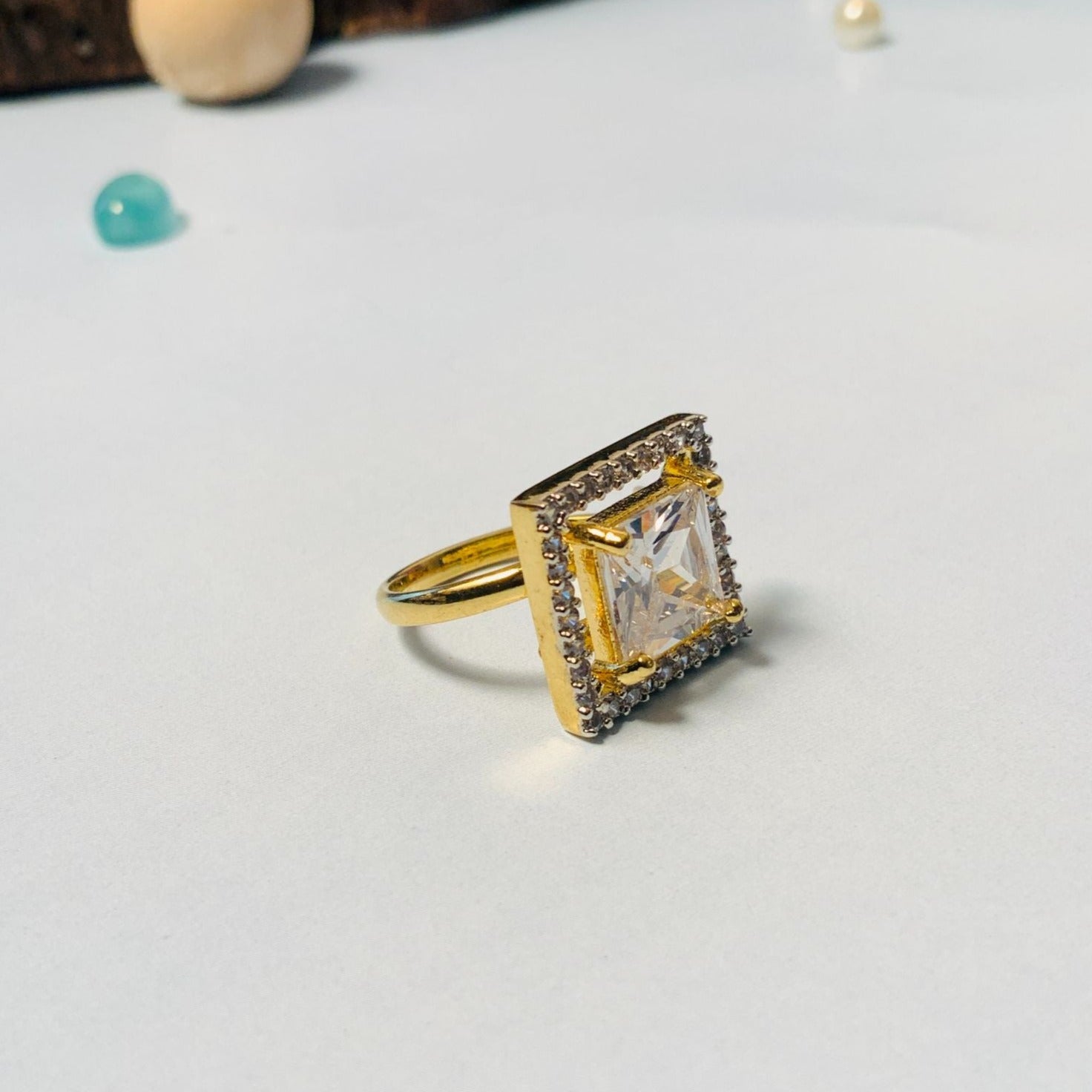 Exquisite Silver Plated Cz Diamond Ring - Abdesignsjewellery