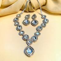 Thumbnail for Elegant Polki Necklace With Earrings