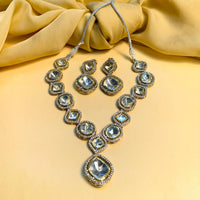 Thumbnail for Elegant Polki Necklace With Earrings