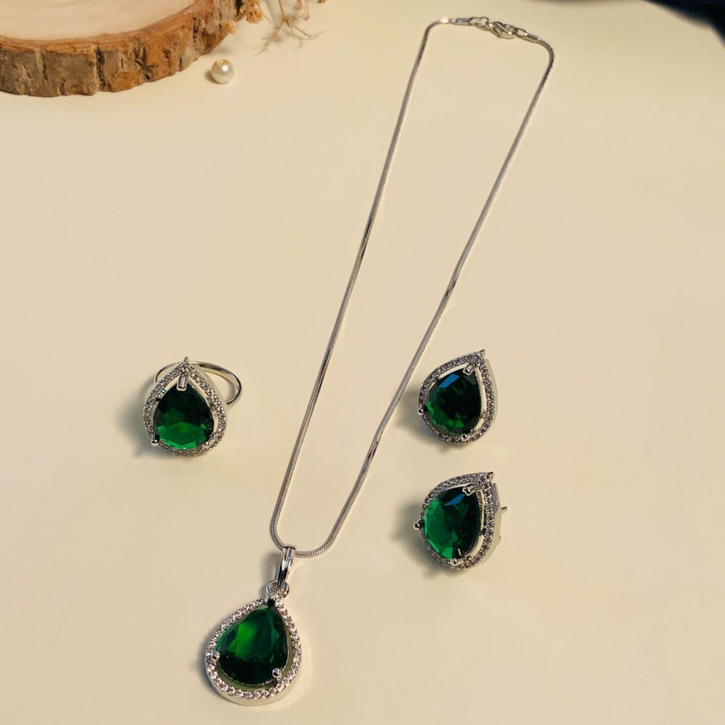 Exotic Silver Plated High Quality Pendant Chain Combo - Abdesignsjewellery