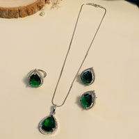 Thumbnail for Exotic Silver Plated High Quality Pendant Chain Combo - Abdesignsjewellery
