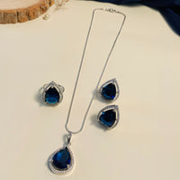 Thumbnail for Exotic Silver Plated High Quality Pendant Chain Combo - Abdesignsjewellery