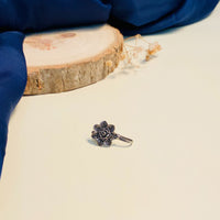 Thumbnail for German Silver Floral NosePin - Abdesignsjewellery
