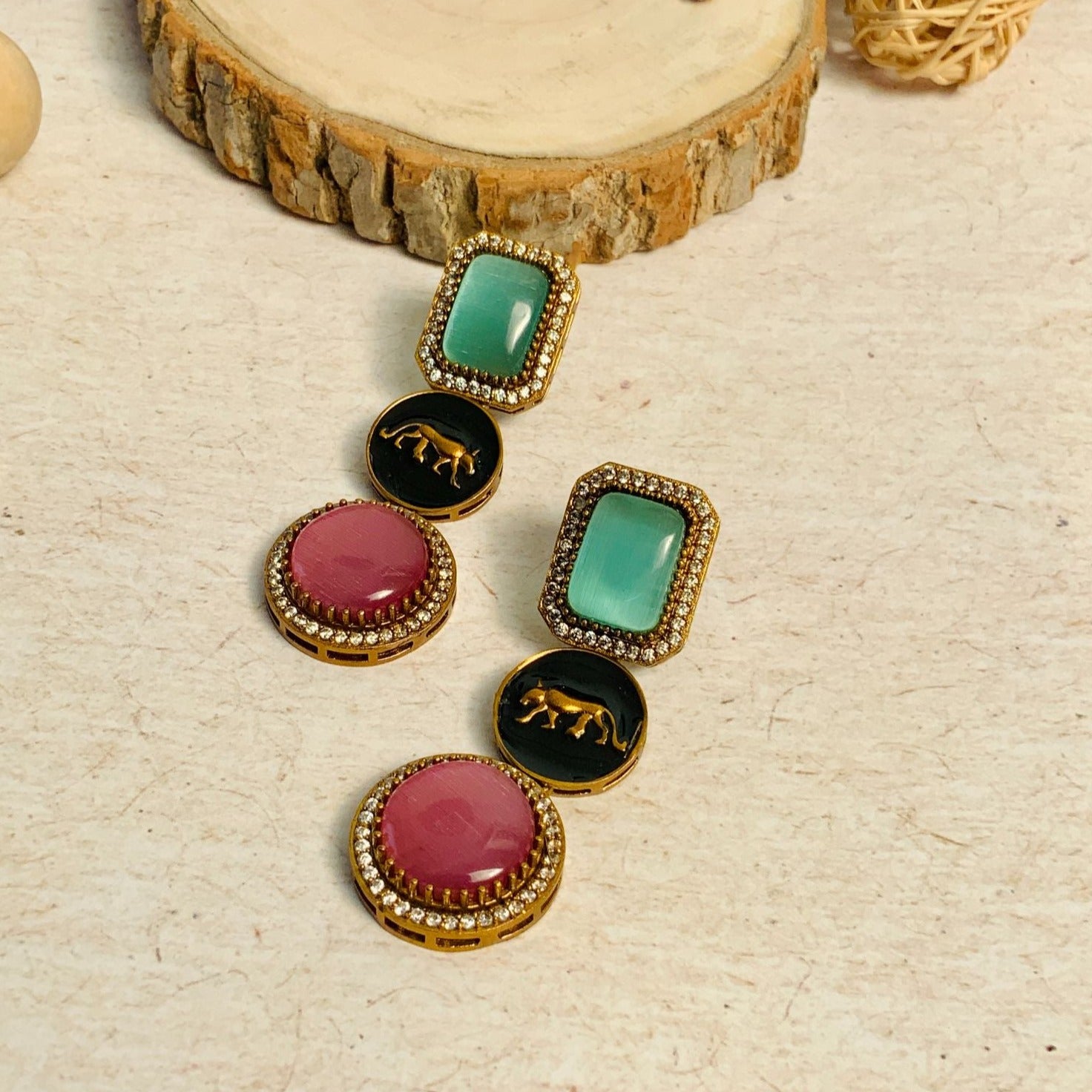  sabyasachi earrings tiger