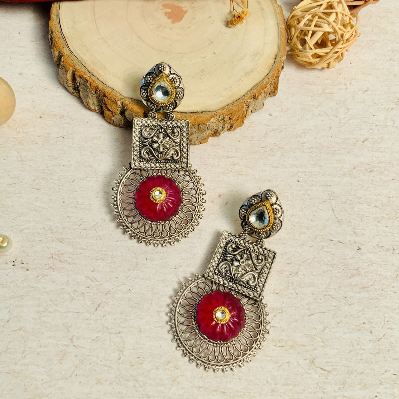 Magnificent Stylish Dual Tone Earring