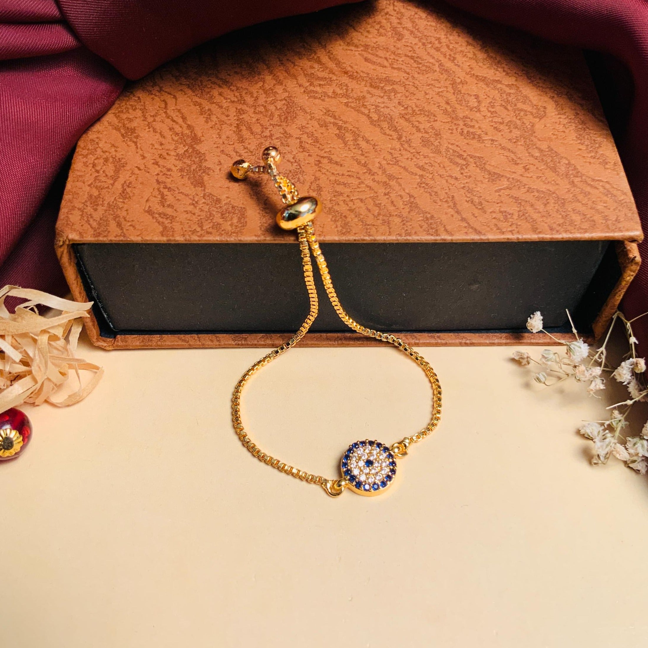 Mesmerising Cubic Zirconia Evil Eye Bracelet