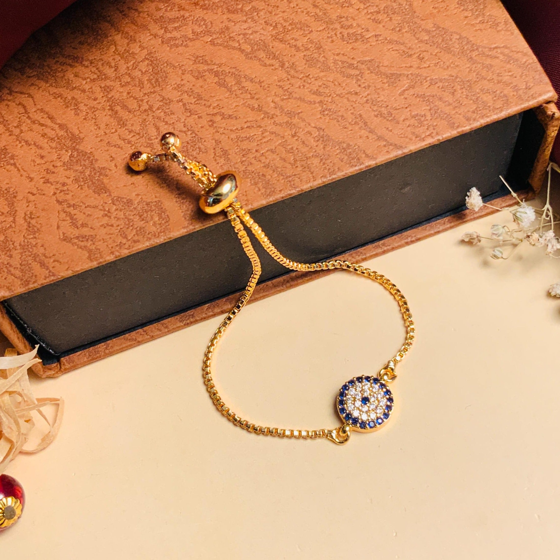 Mesmerising Cubic Zirconia Evil Eye Bracelet