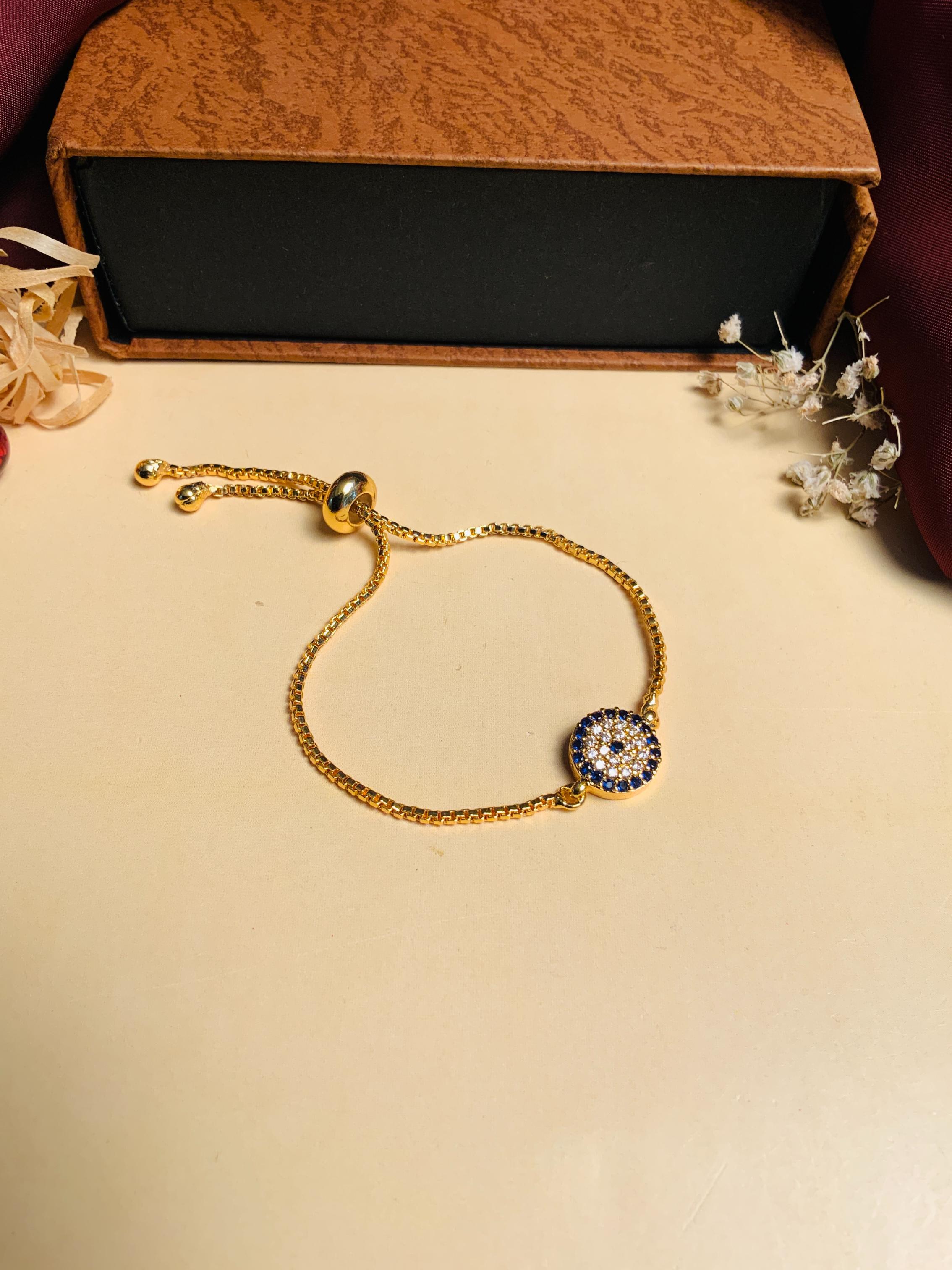 Mesmerising Cubic Zirconia Evil Eye Bracelet