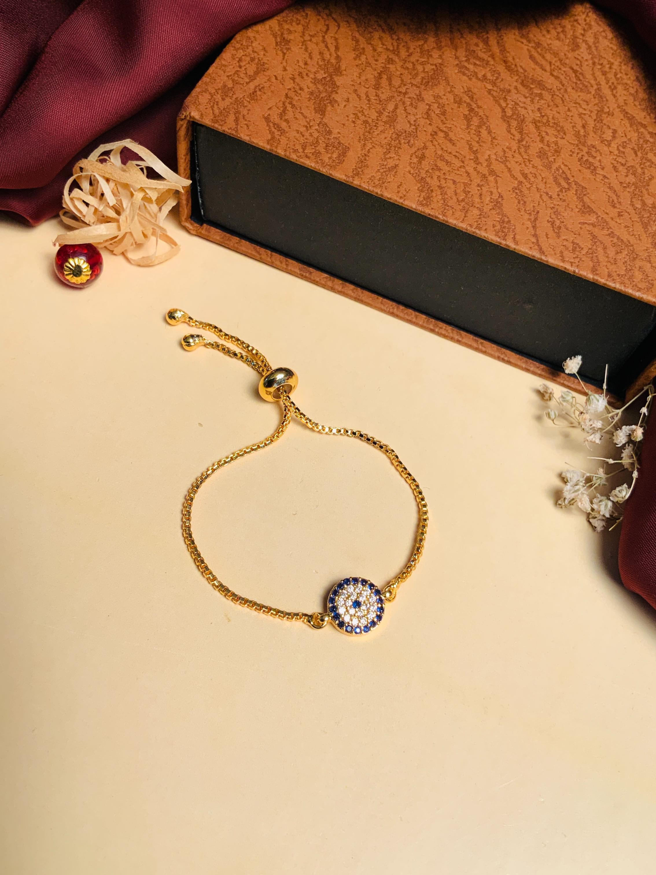 Mesmerising Cubic Zirconia Evil Eye Bracelet