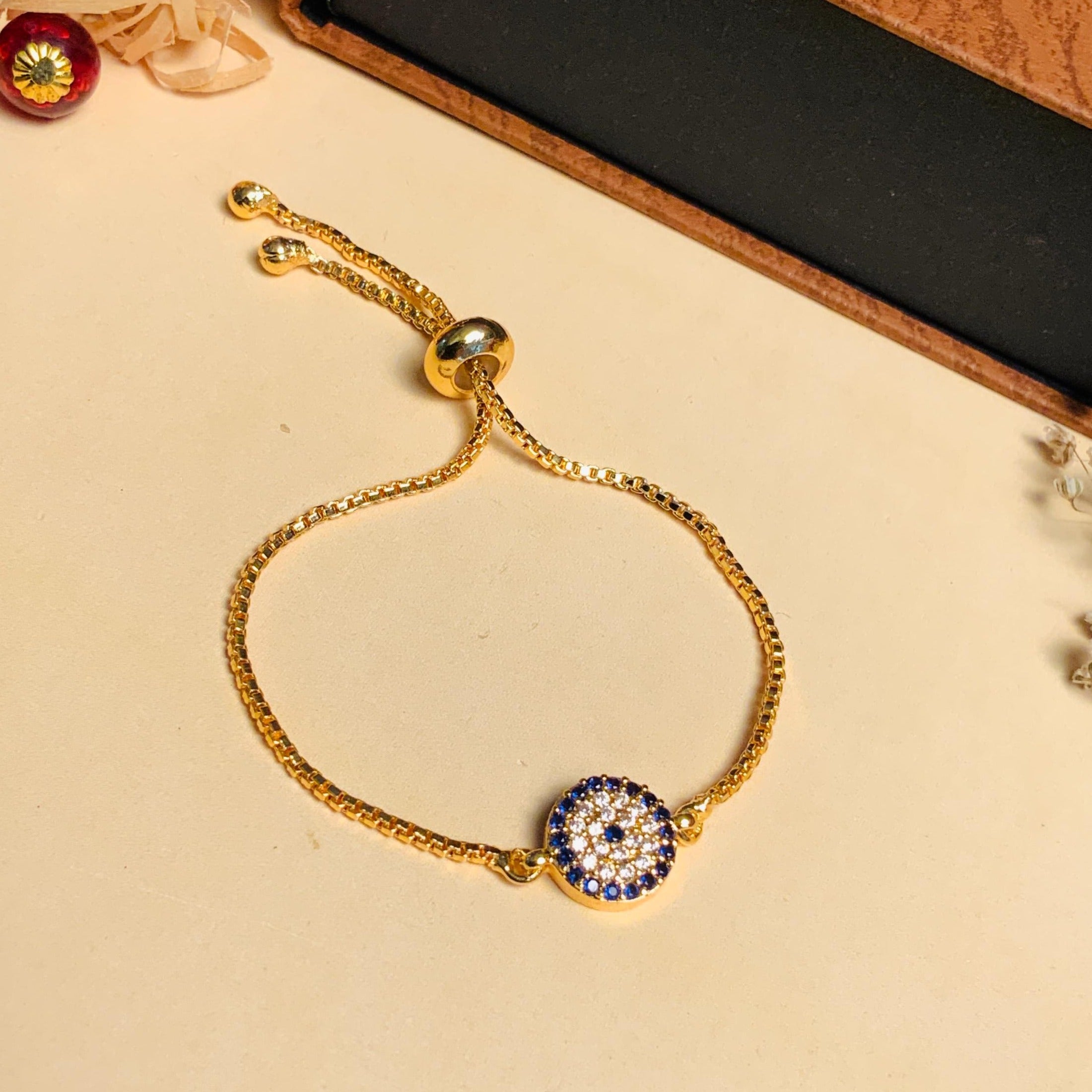 Mesmerising Cubic Zirconia Evil Eye Bracelet