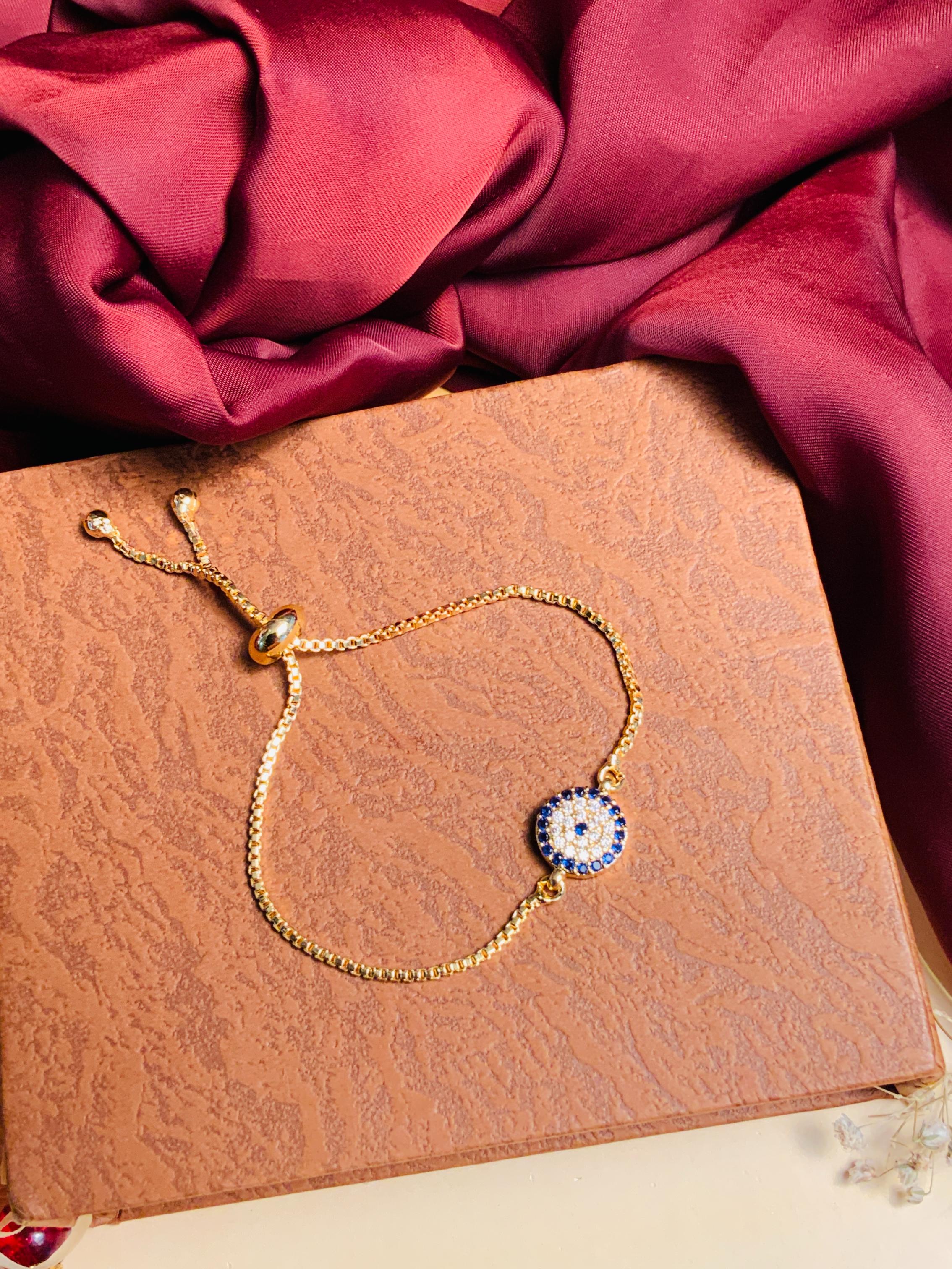 Mesmerising Cubic Zirconia Evil Eye Bracelet