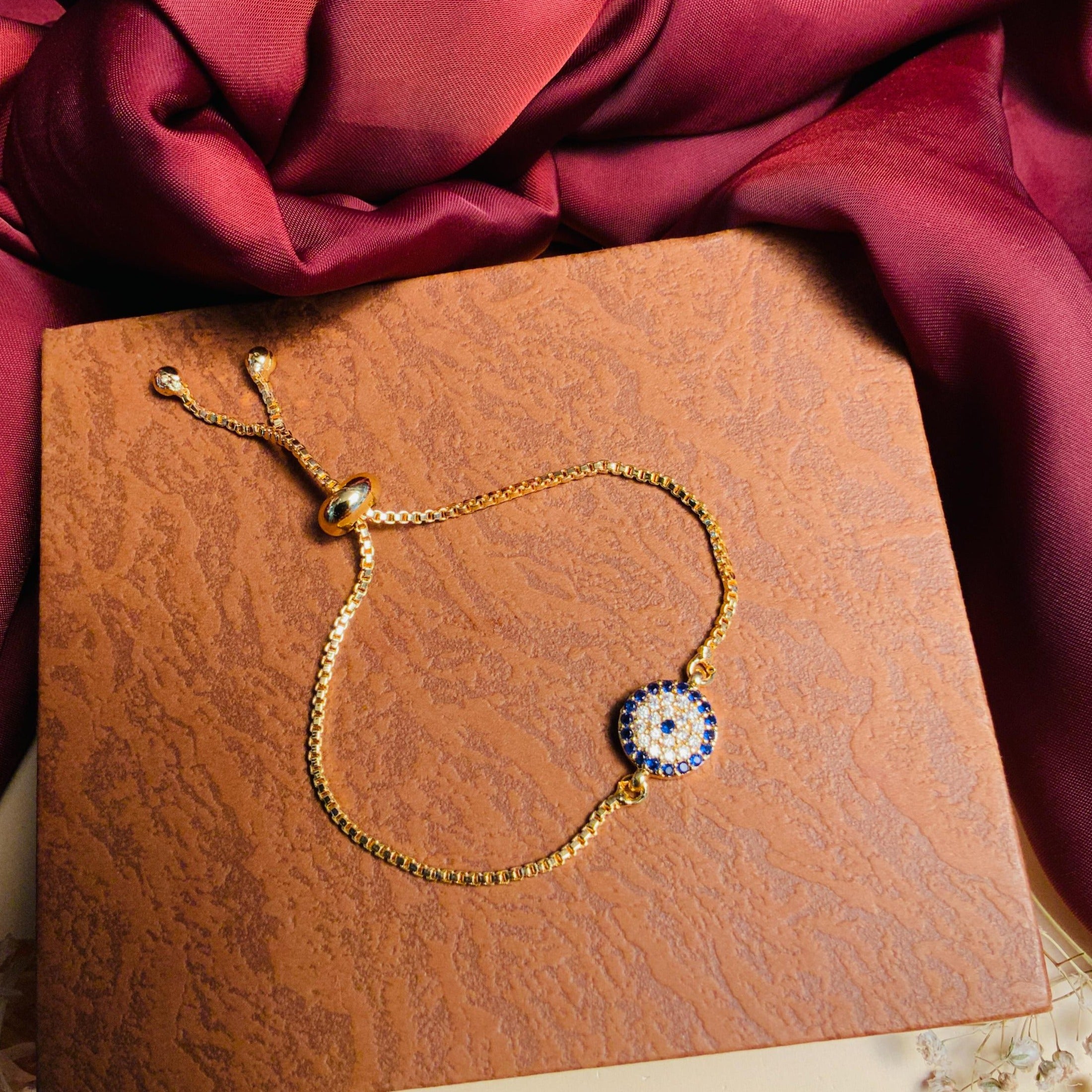 Mesmerising Cubic Zirconia Evil Eye Bracelet