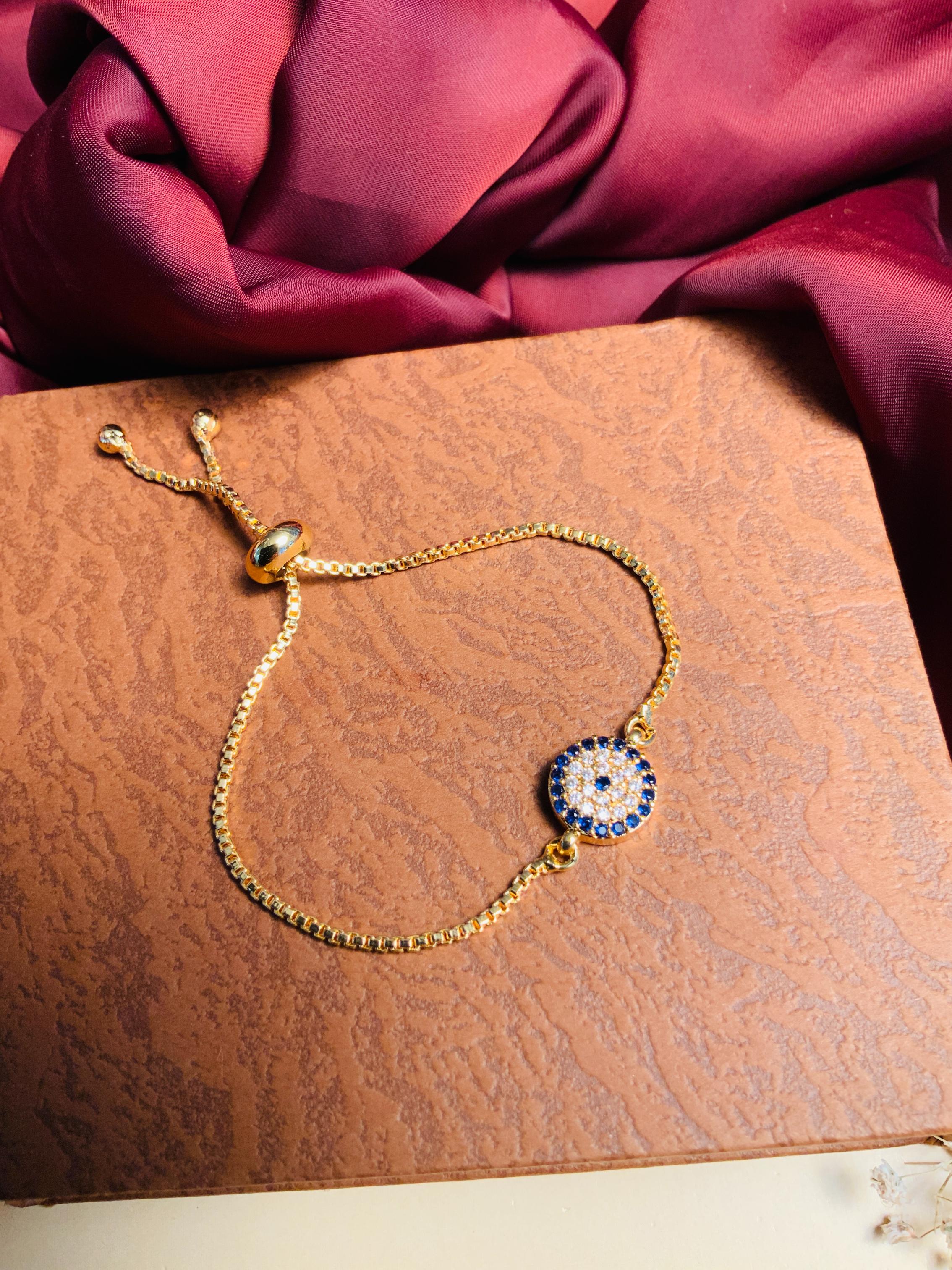 Mesmerising Cubic Zirconia Evil Eye Bracelet