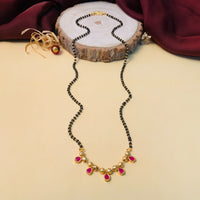 Thumbnail for Dazzling Gold Plated Pearl Drop Mangalsutra
