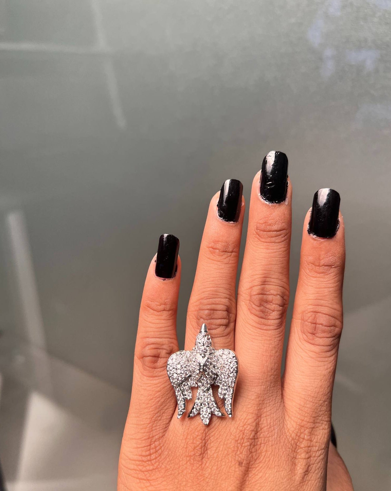 High Quality Silver Plated American Diamond Ring