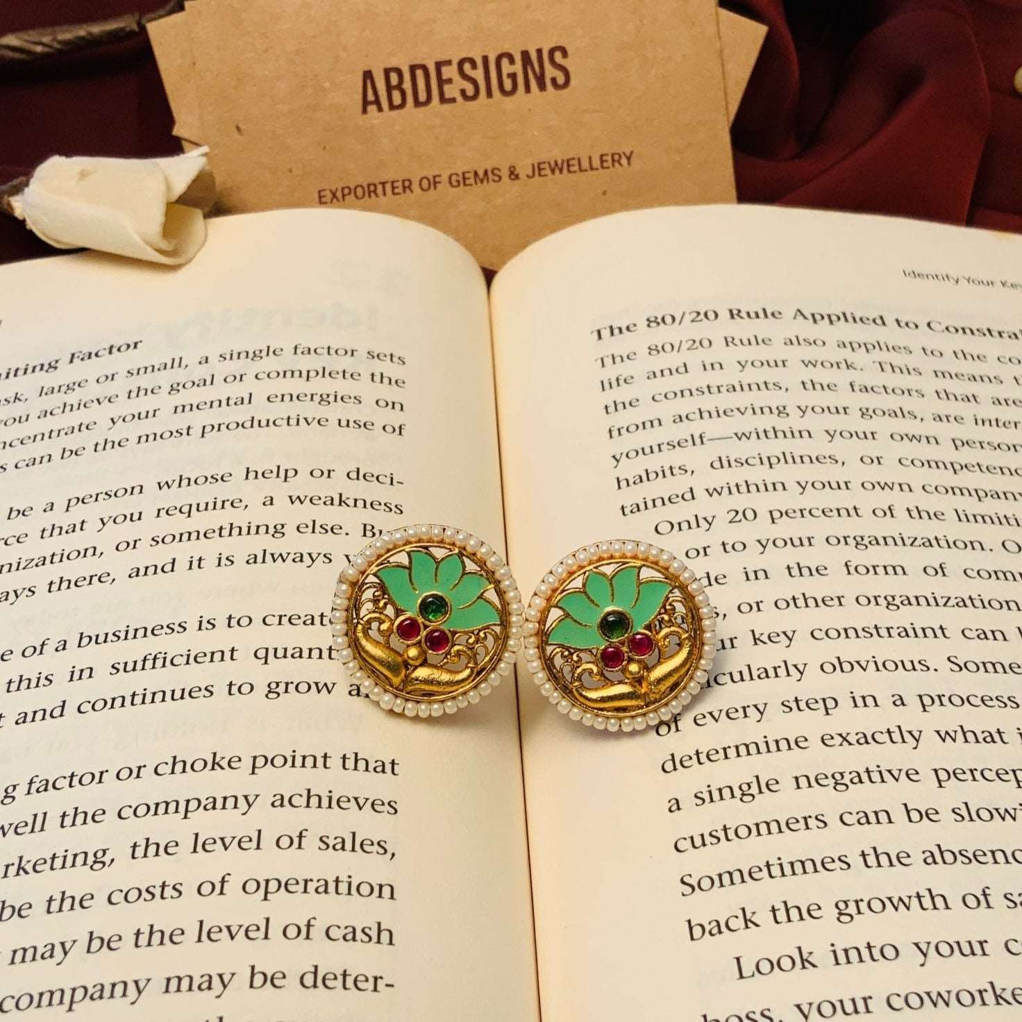 Antique Matt Gold Meenakari Choker Necklace Set - Abdesignsjewellery