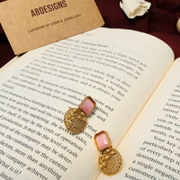 Thumbnail for Magnificent Antique Matt Gold Stone Necklace Set