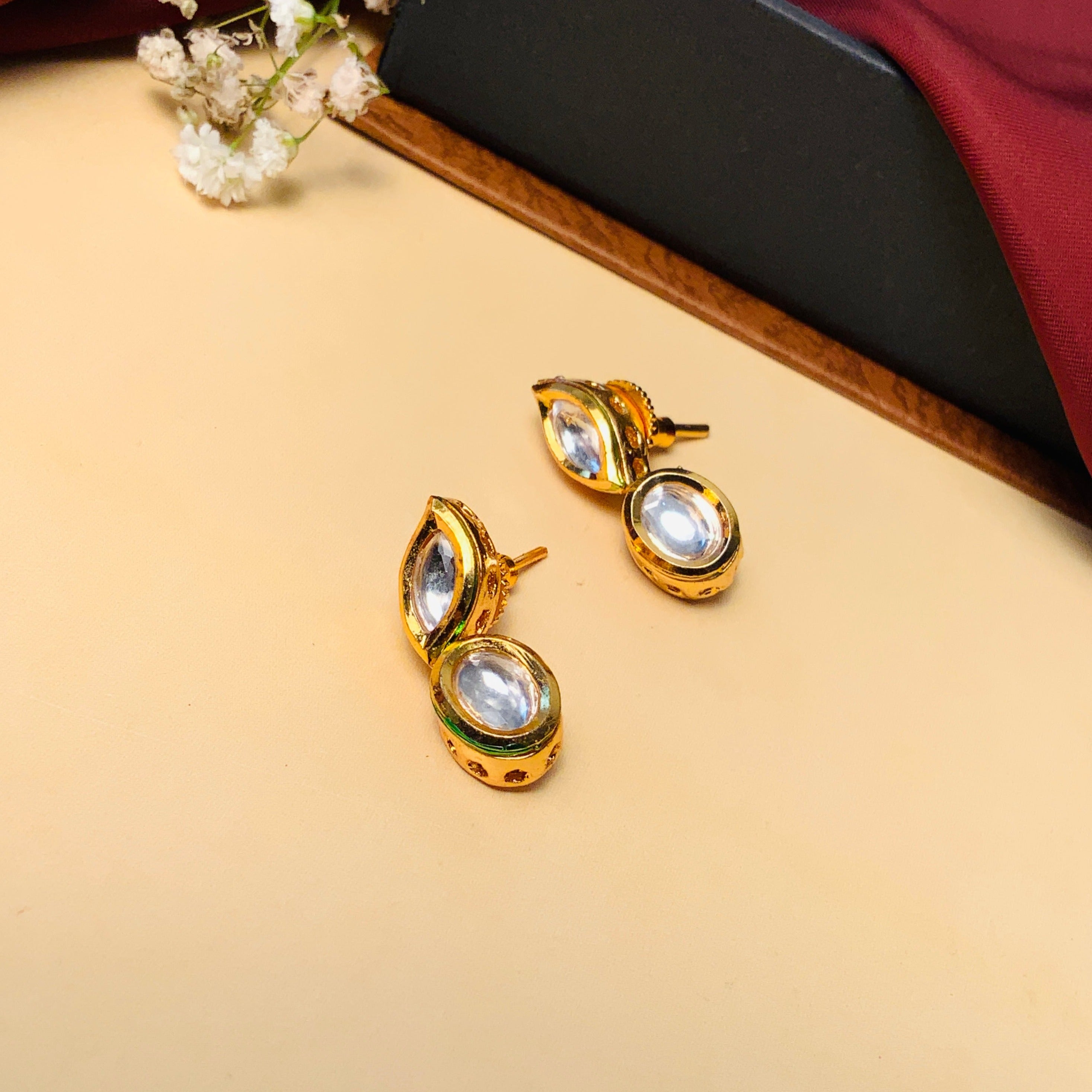 Sophisticated Gold Plated Polki Kundan Mangalsutra