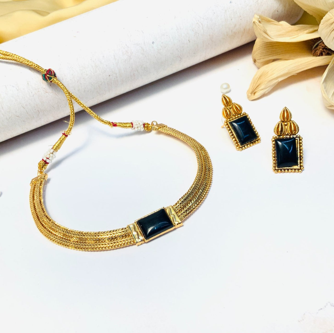 Stunning Gold Plated Necklace Set