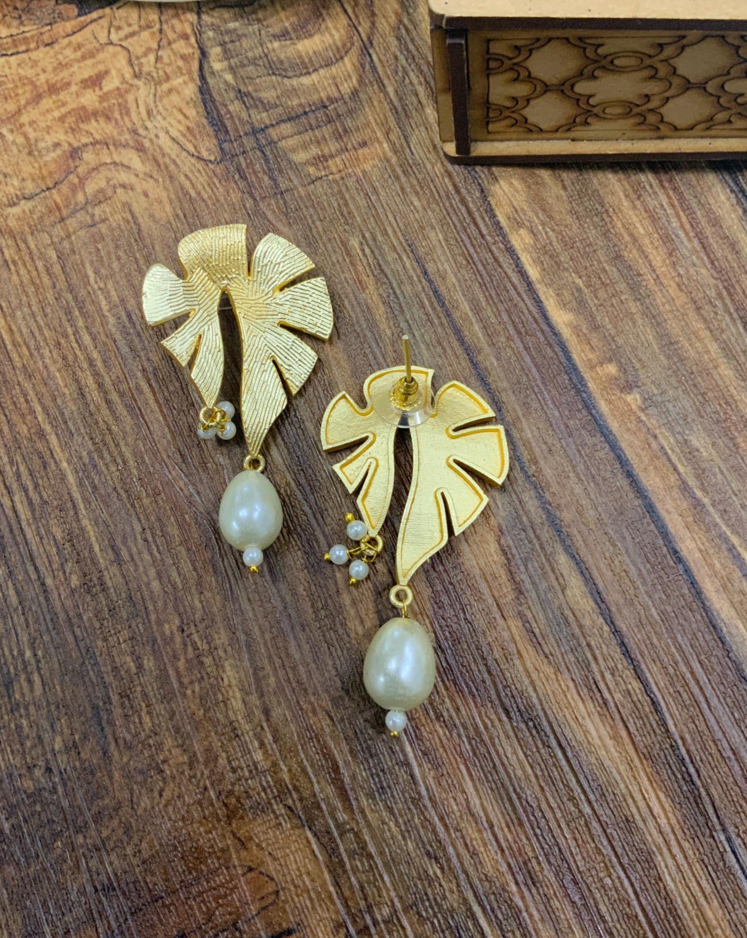 Latest Matt Gold Plated Earrings