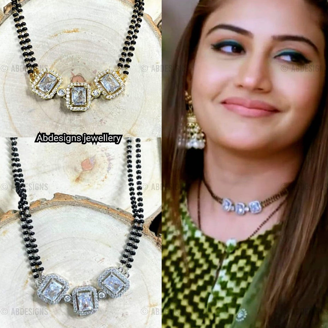 Surbhi Chandna Inspired Classy Choker Mangalsutra - Abdesignsjewellery