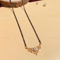 Thumbnail for Contemporary Gold Plated American Diamond Mangalsutra