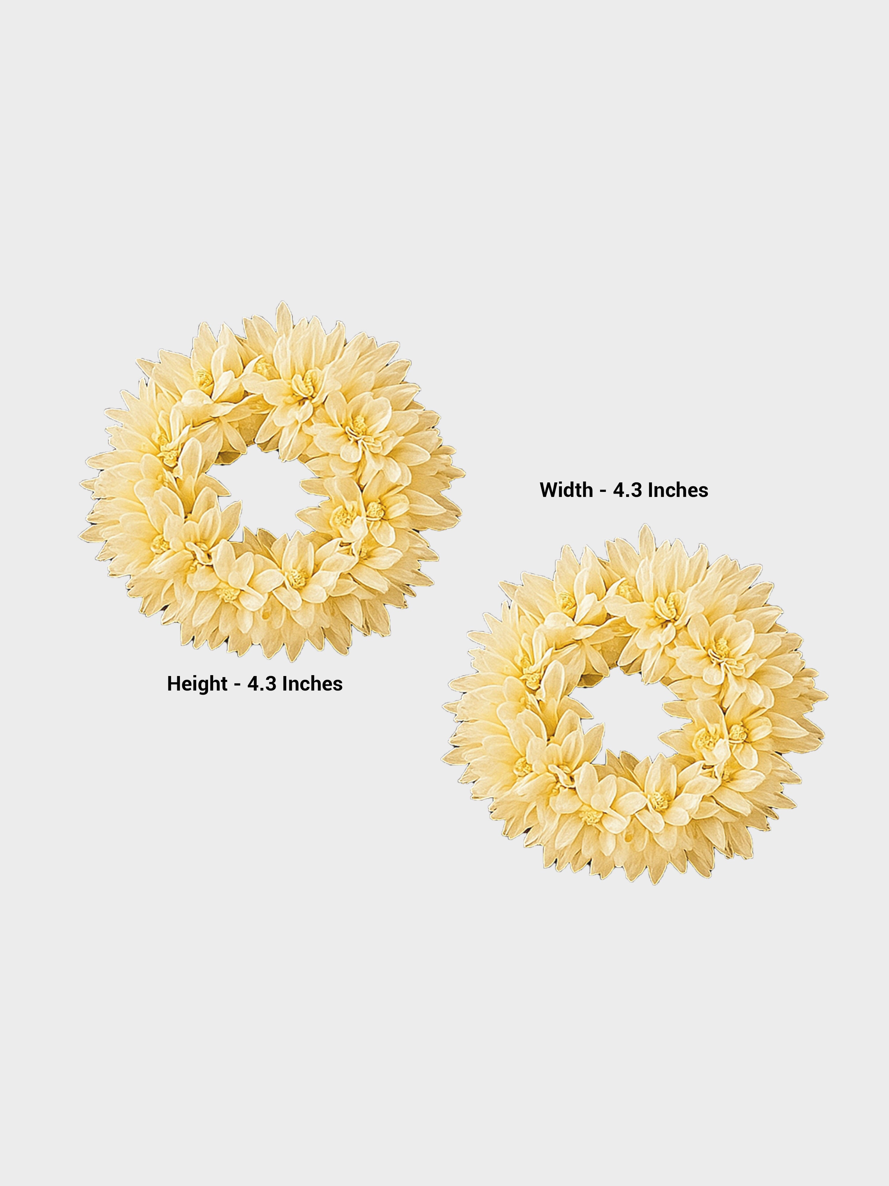 Artificial Mogra Gajra in Floral Fabric – Hair Bun | Abdesigns