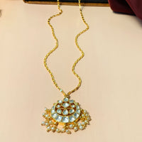 Thumbnail for High Quality Gold Plated Pachi kundan Pendant Chain