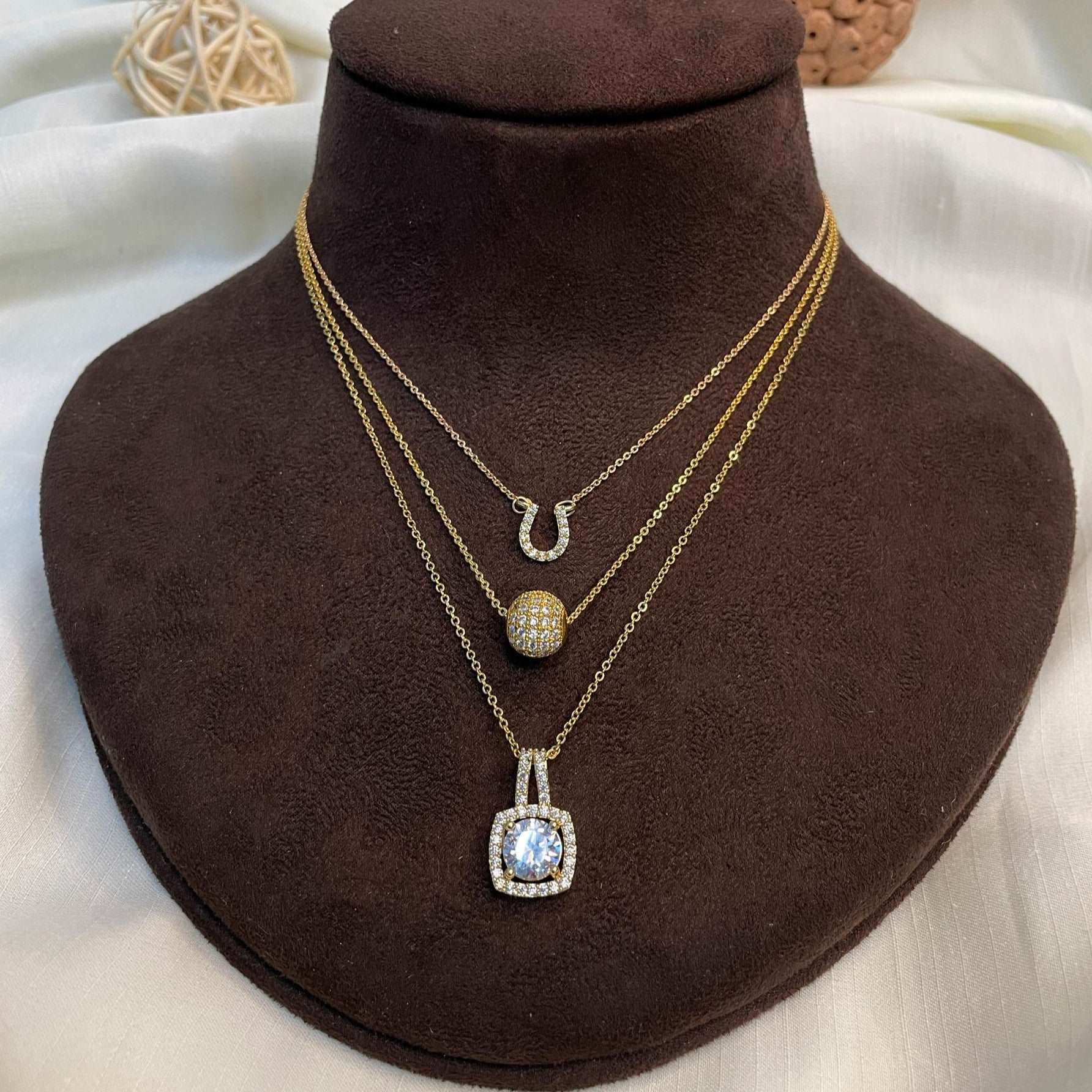 Ambika Arora Spectacular Dailywear Three Fusion Jewellery Combo - Abdesignsjewellery
