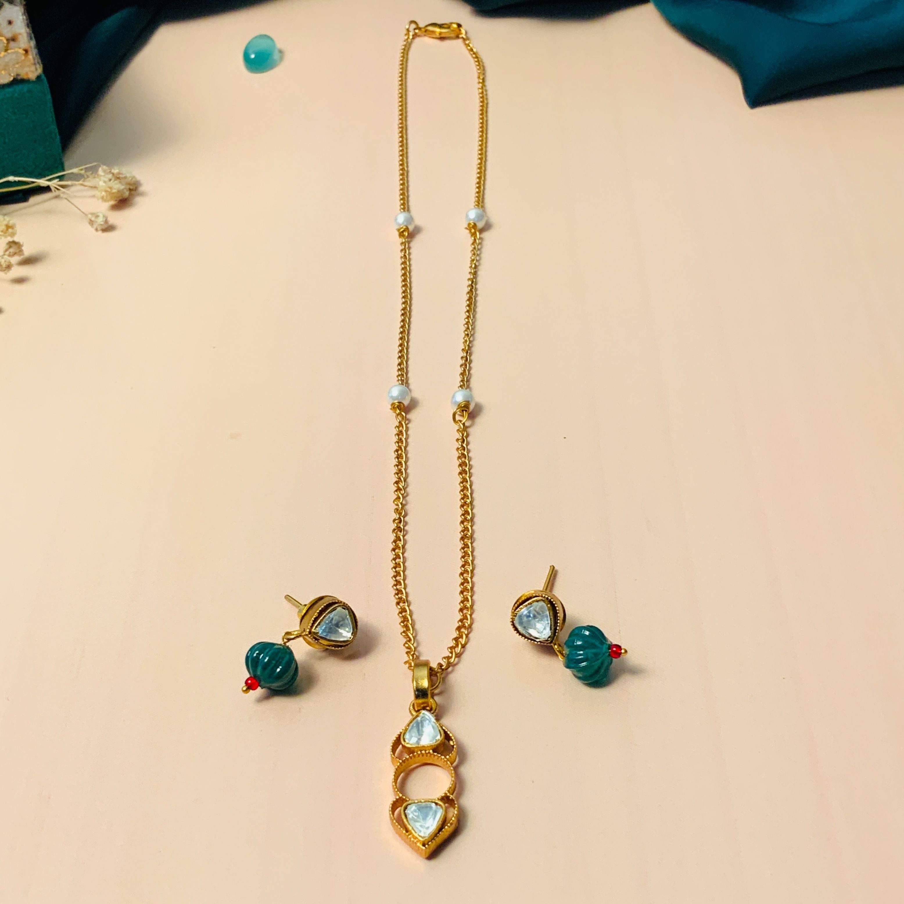 Precious High Quality Polki Necklace Chain