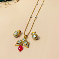Thumbnail for Sparkling High Quality Polki Necklace