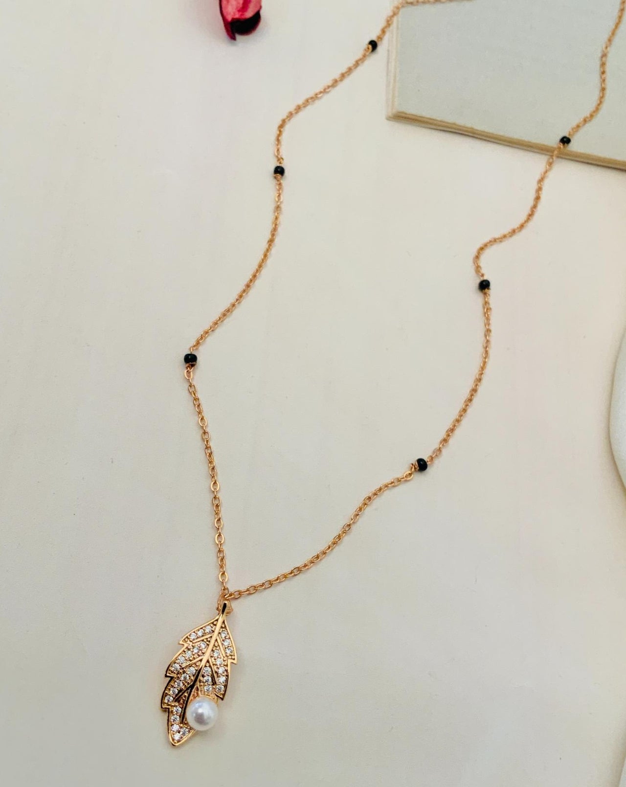 RoseGold Plated American Diamond Mangalsutra