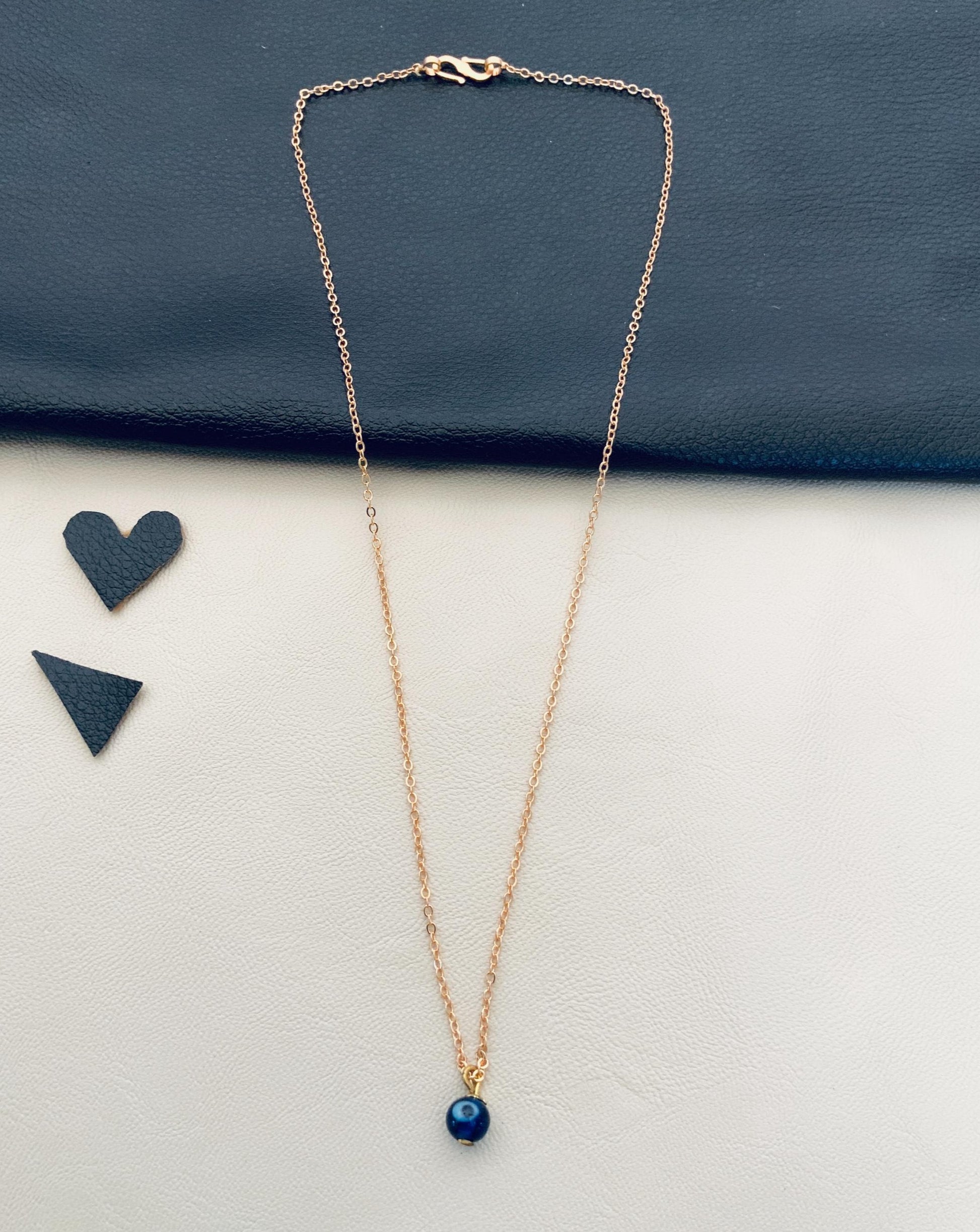 Dailywear Round EvilEye Necklace - Abdesignsjewellery