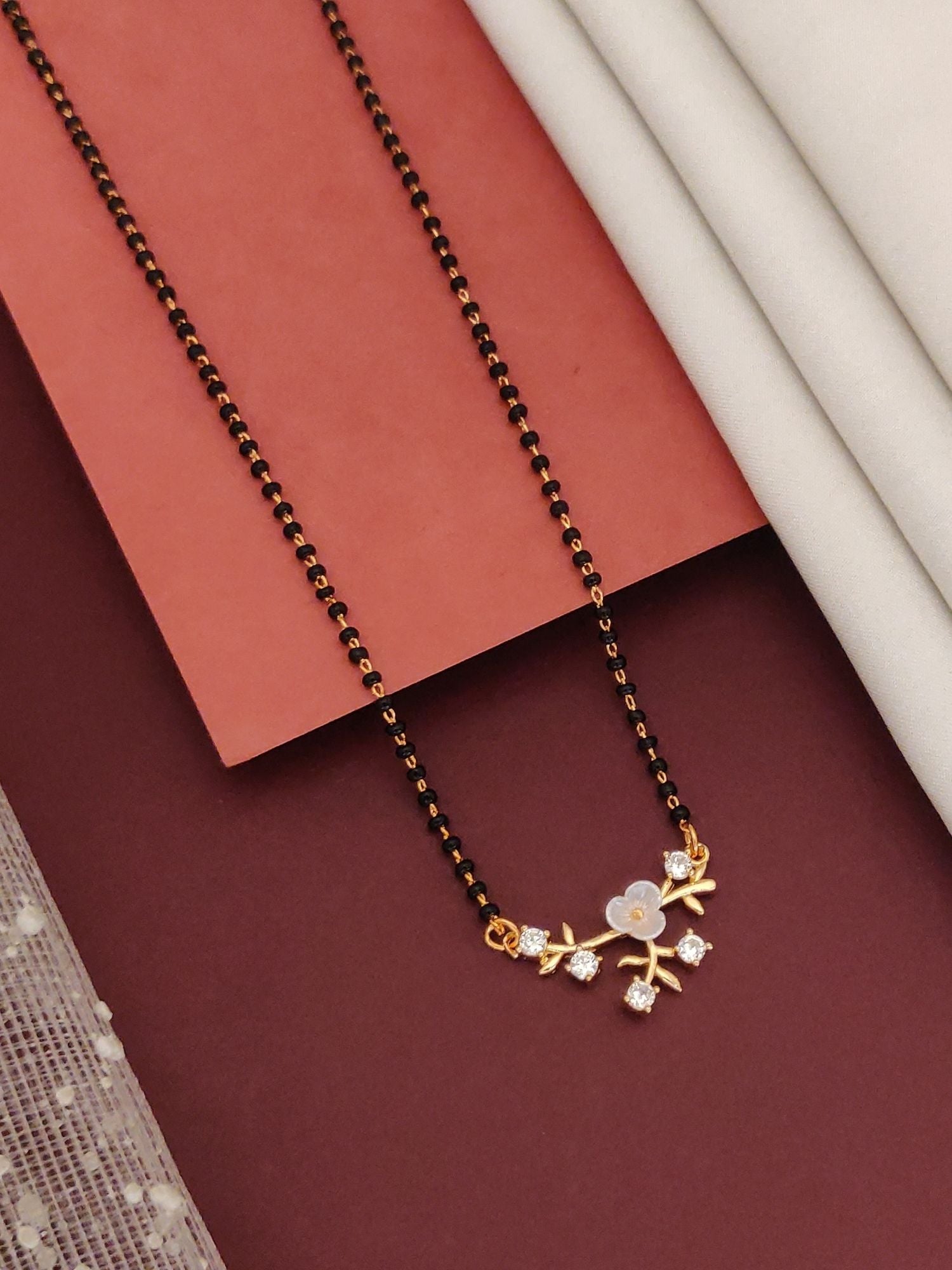 rose gold mangalsutra