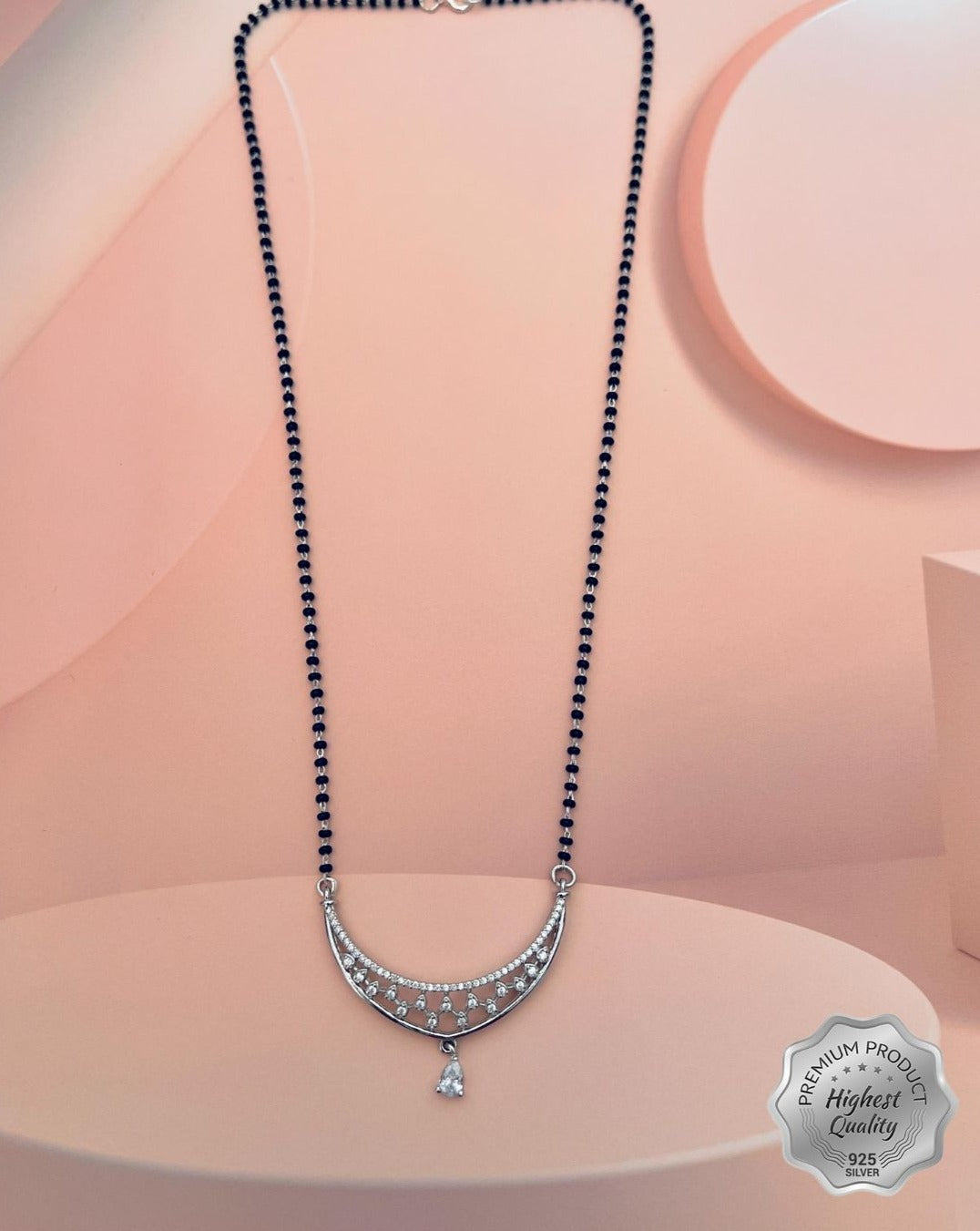 925 Sterling Silver Diamond Mangalsutra – Abdesignsjewellery