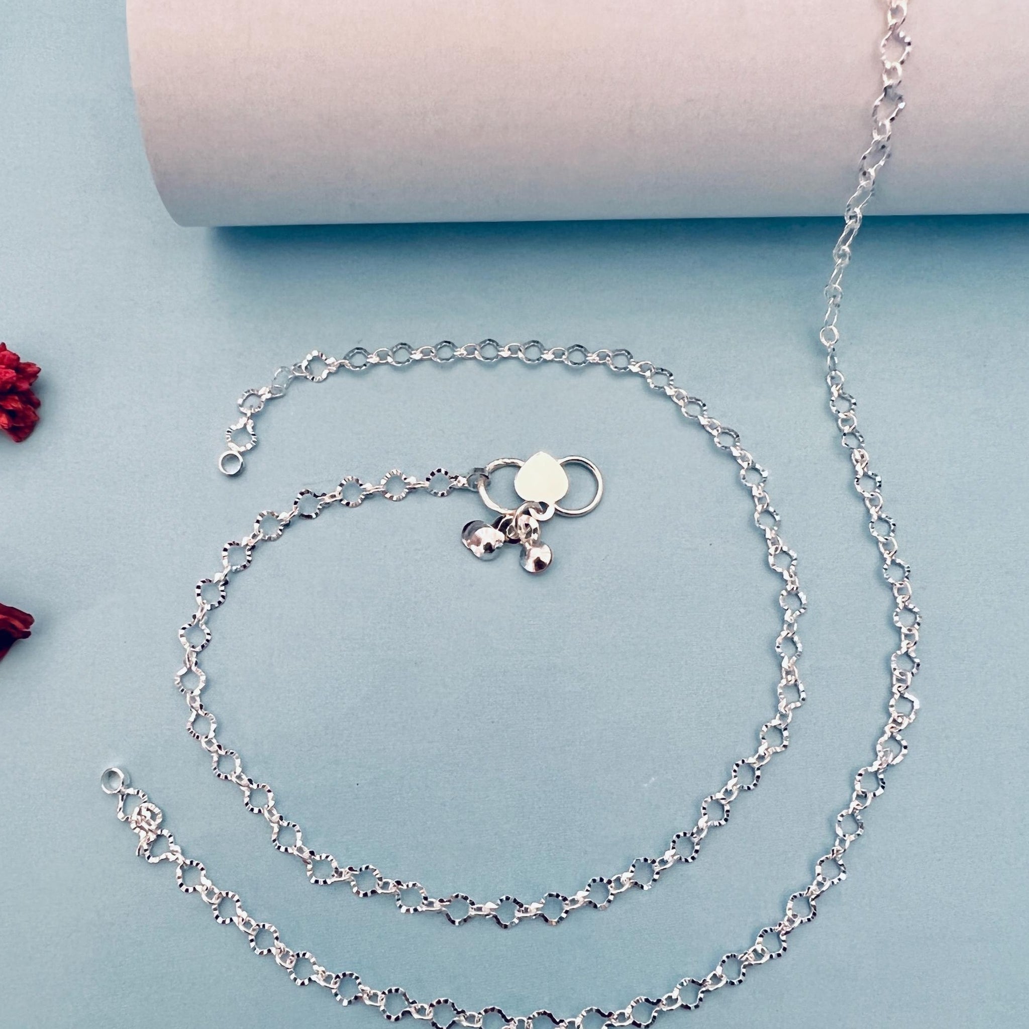 Silver Plated Anklets 