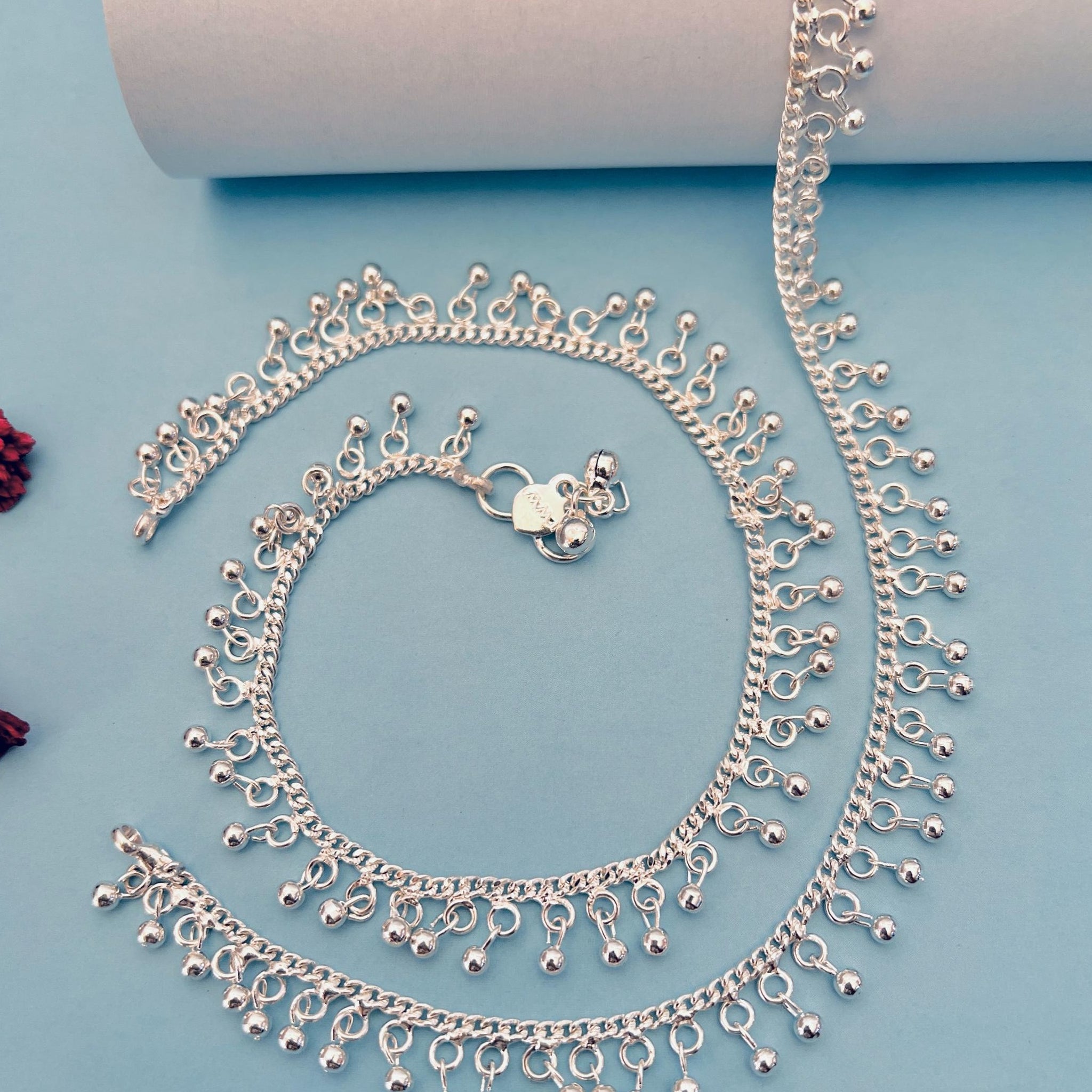 Silver Plated Anklets 