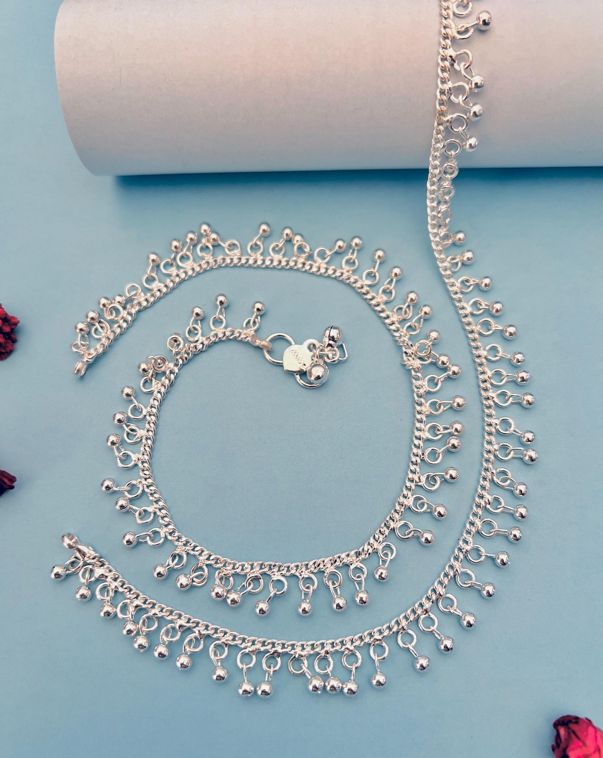 Silver Plated Anklets 