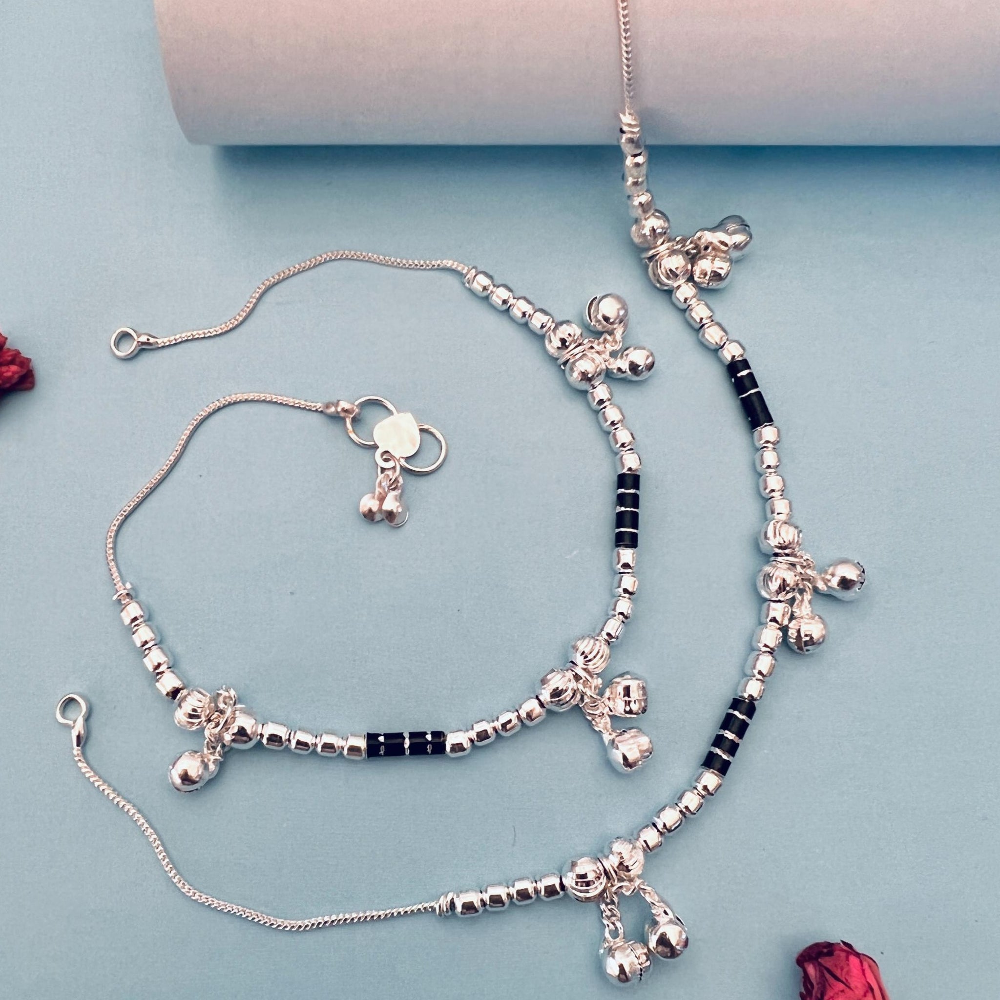 Silver Plated Anklets 