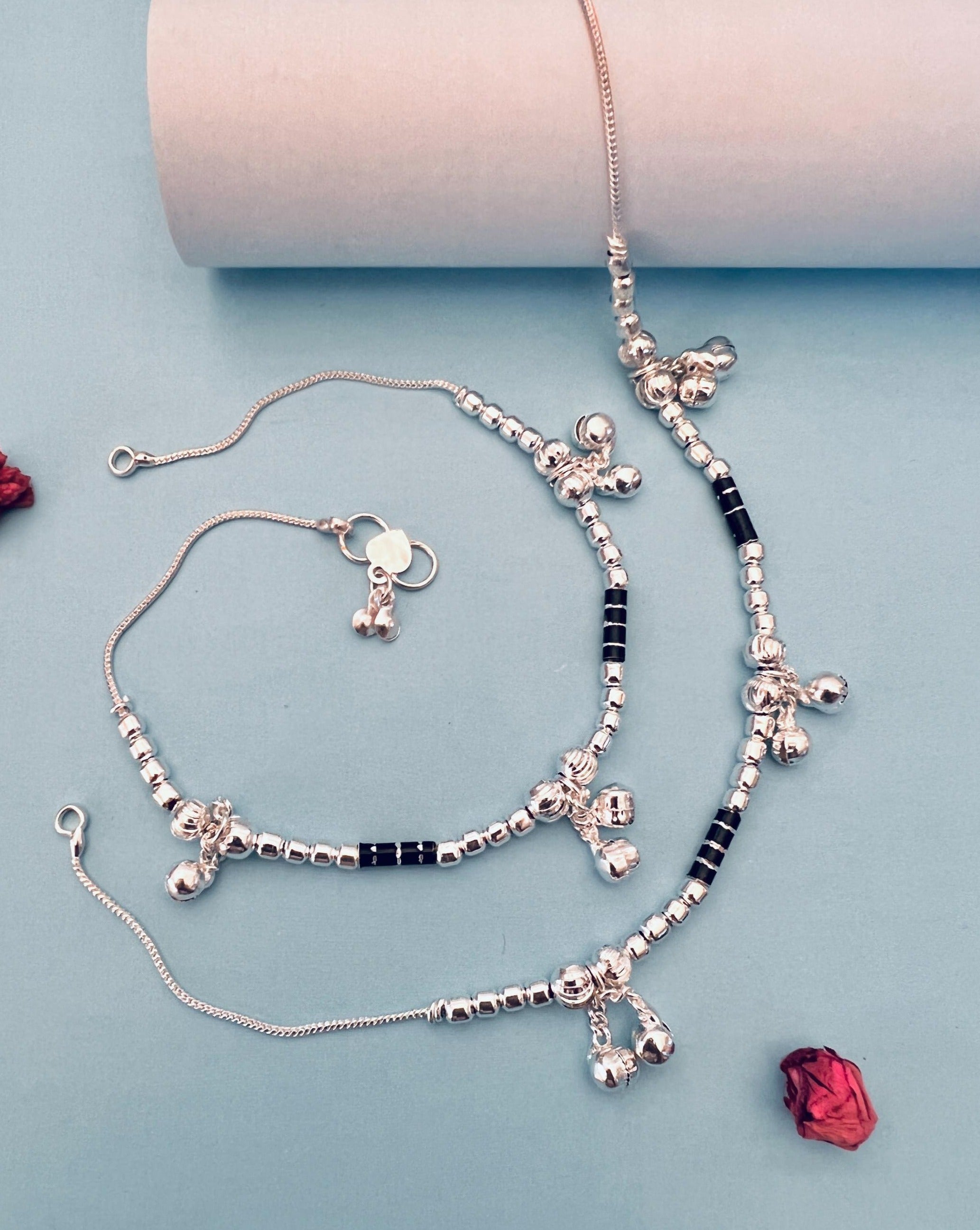 Silver Plated Anklets 