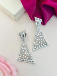 Thumbnail for Statement American Diamond Party Earrings