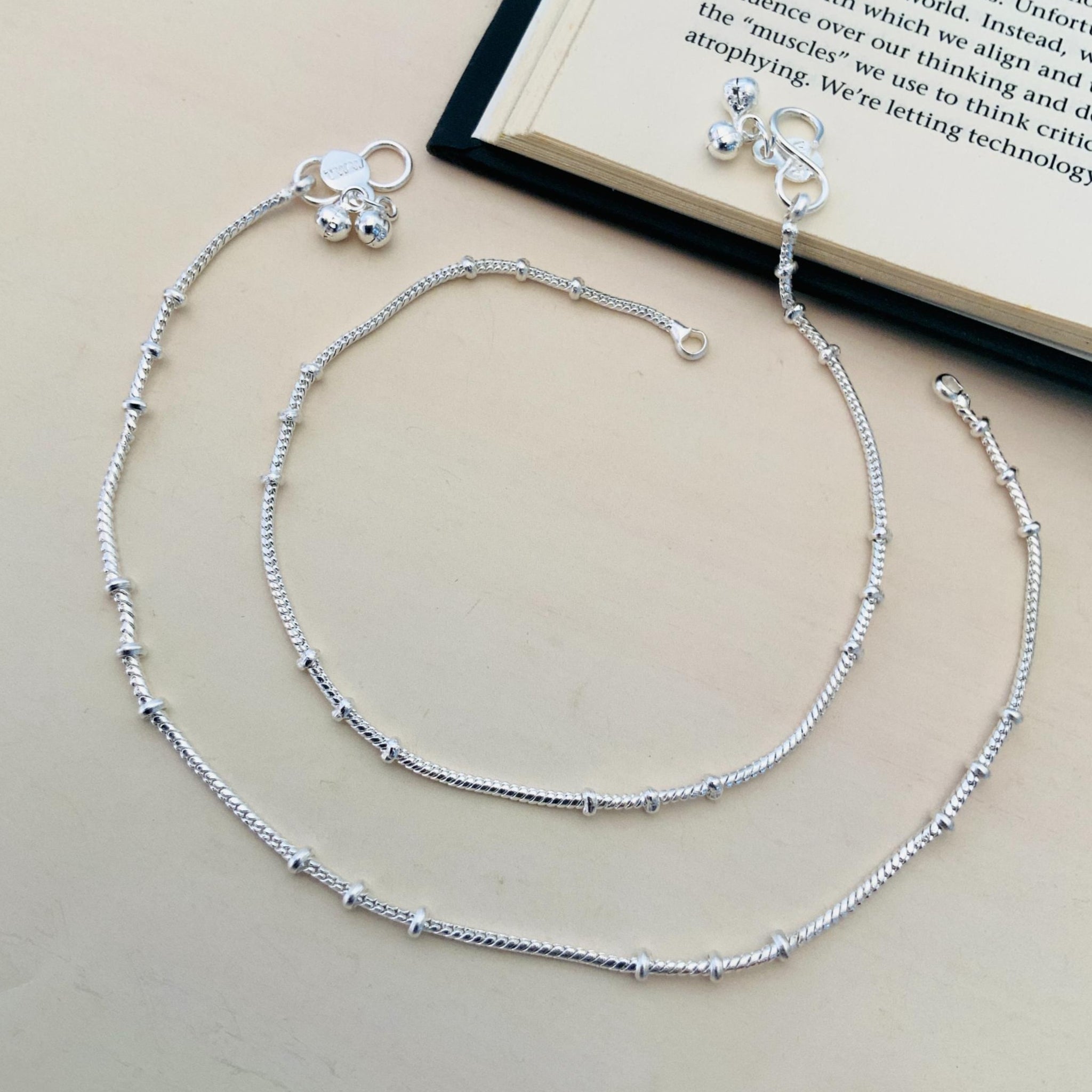 Silver Plated Anklets 