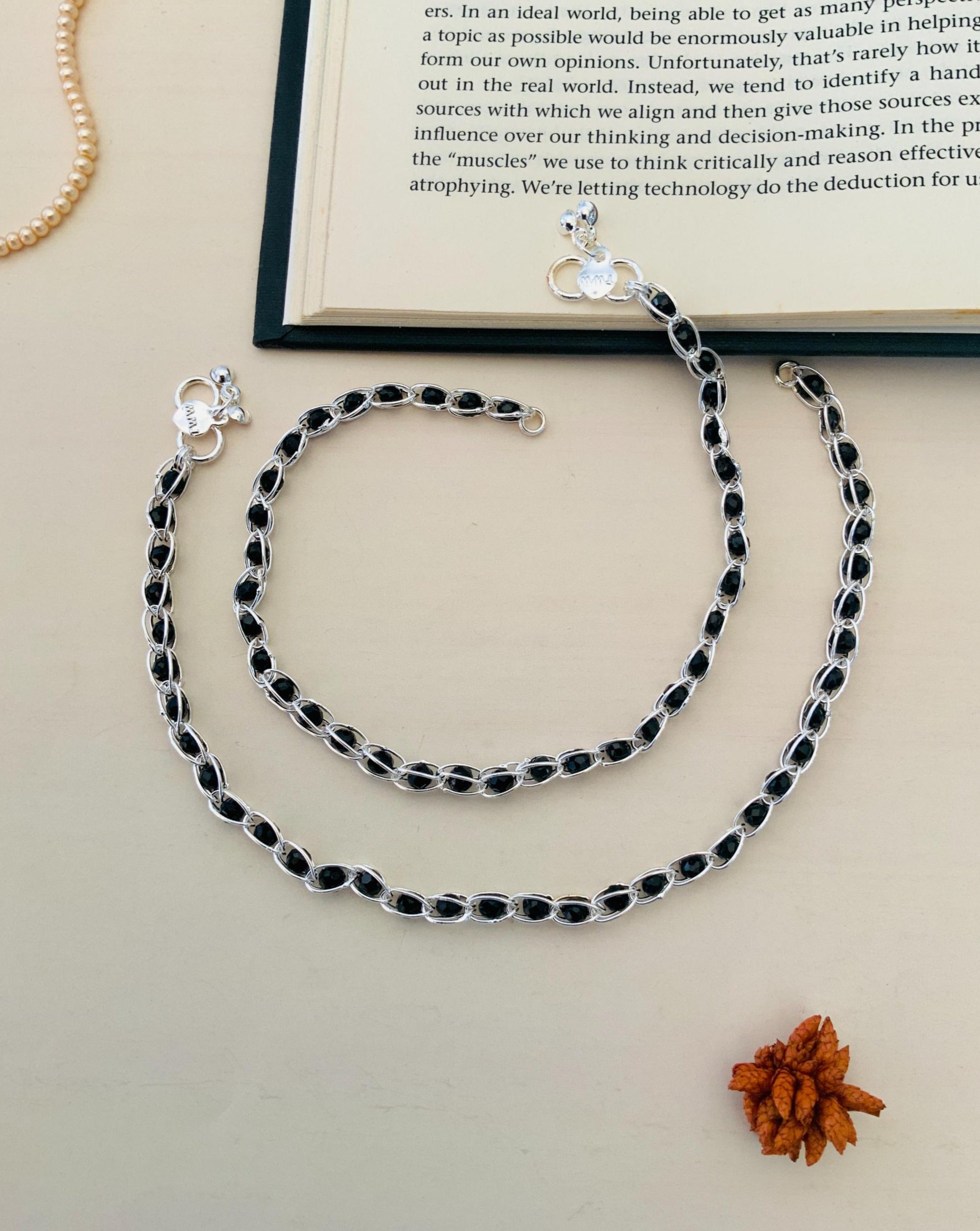 Latest Silver Plated Anklets 